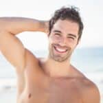 man with great skin after regimen system