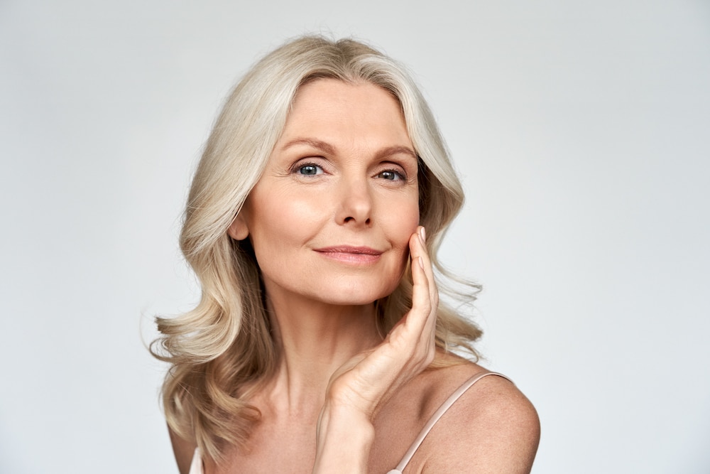 Woman with healthy and youthful skin