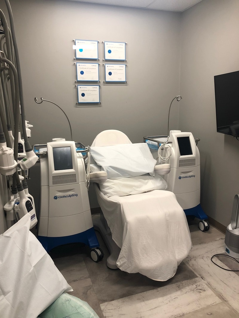 coolsculptin treatment area